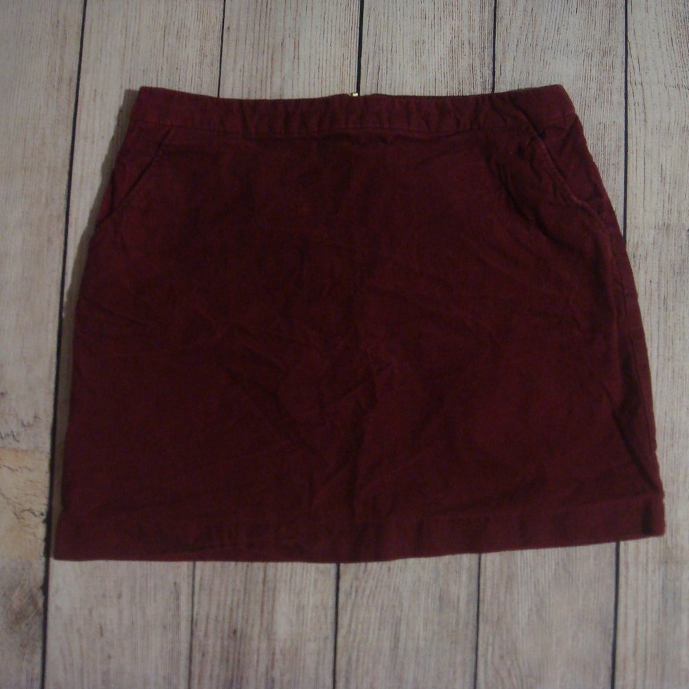H&M Maroon Corduroy Mini Skirt 8